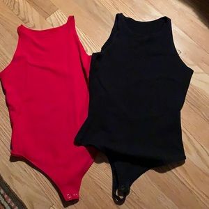 American Apparel High Neck Bodysuits- Bundle